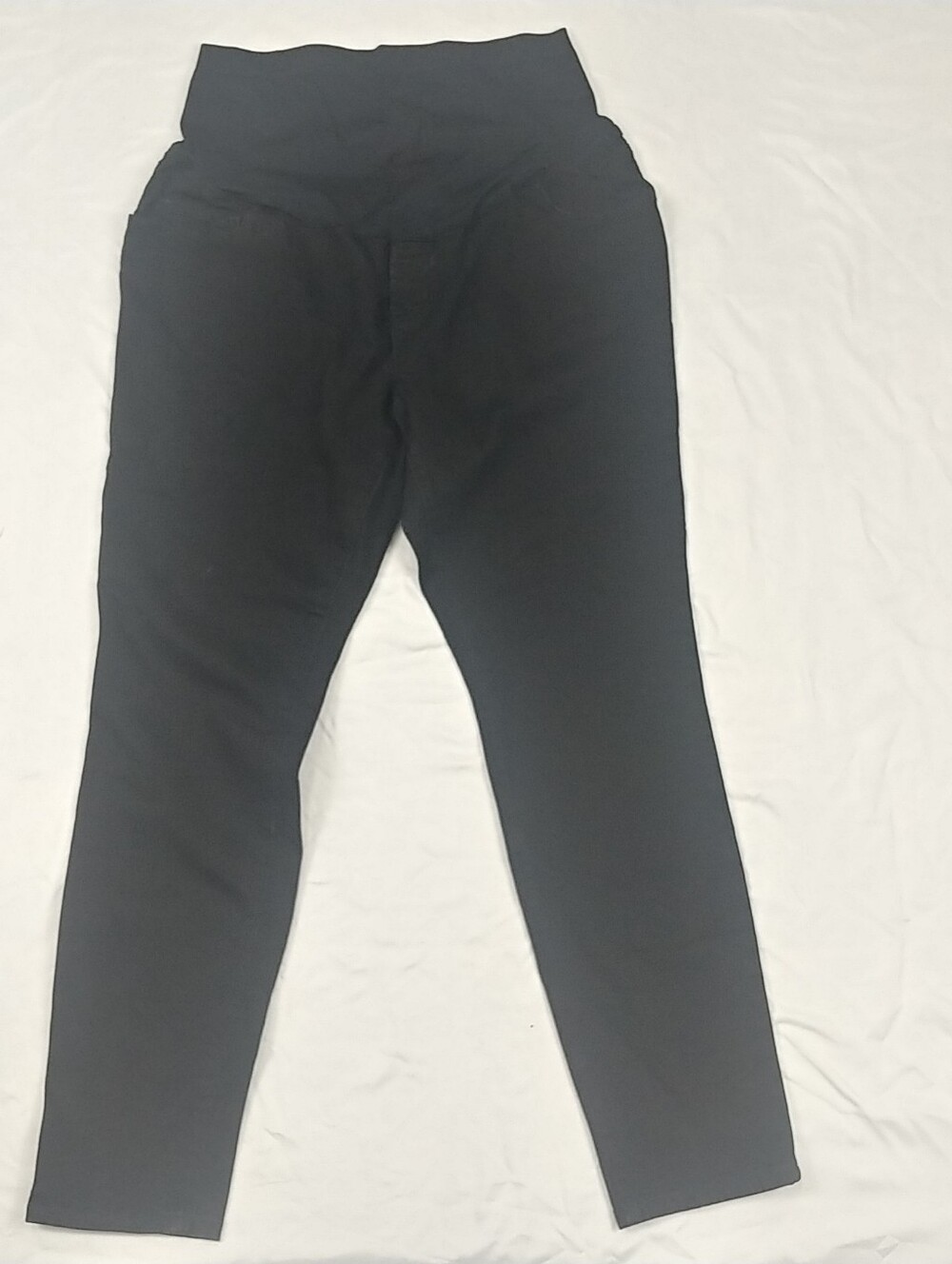 Old Navy Maternity Jeans Women 16L Black High Waist Elastic Panel Skinny Leg